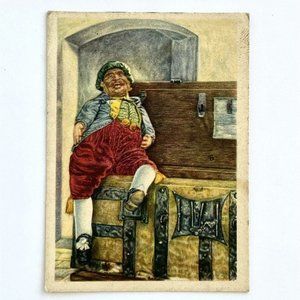 Vintage Côte d’Or Belgian Chocolate Advertising Card FOLKLORE BELGE No 111